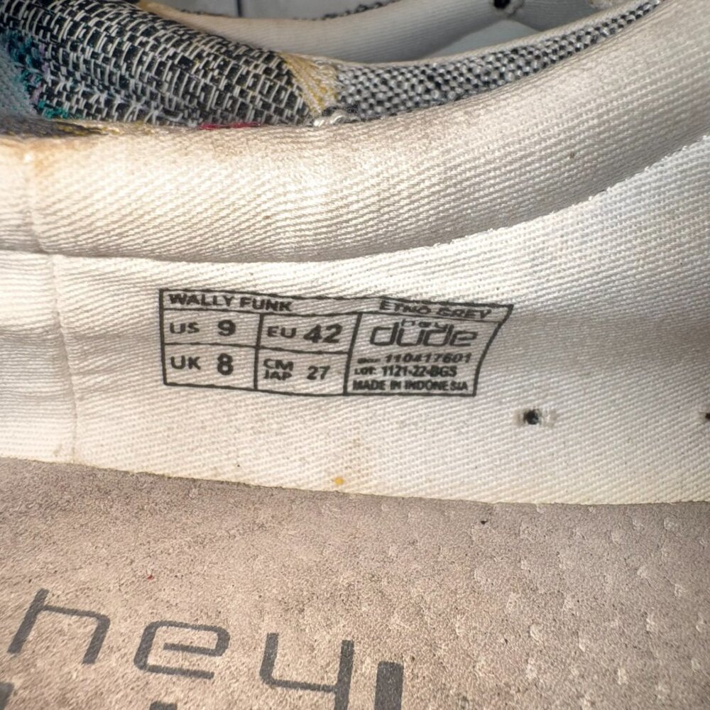Hey Dude Men's Wally Funk Etno Grey - US 9 EU 42 - Picture 10 of 10